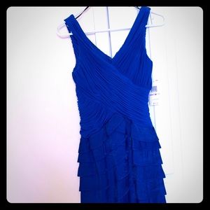 Sangria Blue Cocktail Dress size 6-New